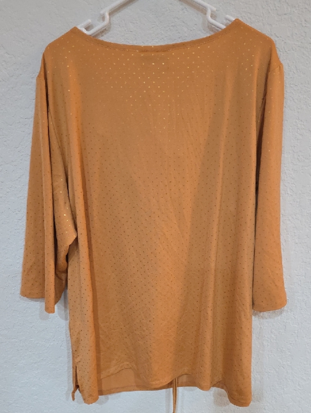 Susan Graver Gold Dot Draped Tunic - Picture 3 of 3